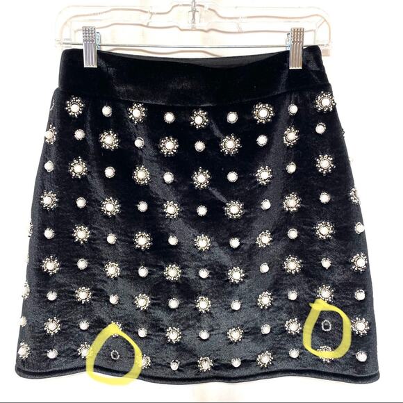 River Island Embellished Pearl Skirt Size 6 - Picture 6 of 6